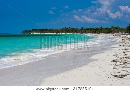 The Beautiful White Sand Beach Of Cayo Levisa In Cuba