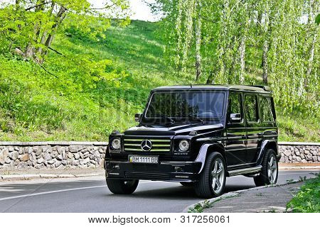 Kiev, Ukraine - September 9, 2013; Mercedes-benz G500 Amg In The City