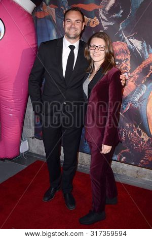 LOS ANGELES - AUG 8:  Leon Newnham, Tess Manchester at the Alamo Drafthouse Los Angeles Big Bash Party at the Alamo Drafthouse on August 8, 2019 in Los Angeles, CA