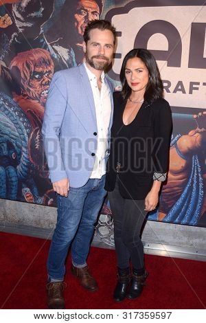 LOS ANGELES - AUG 8:  Ryder Strong, Alexandra Baretto at the Alamo Drafthouse Los Angeles Big Bash Party at the Alamo Drafthouse on August 8, 2019 in Los Angeles, CA