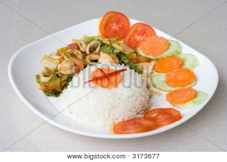 Thai Spicy Seafood mad