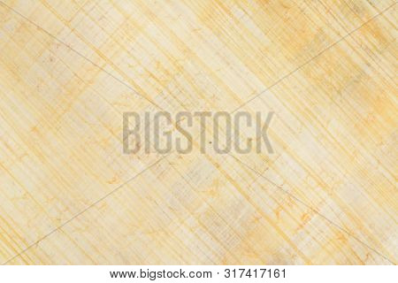 Authentic Egyptian Papyrus Paper Diagonal Background And Texture No. 38. Macro Closeup.