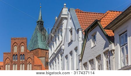Panorama Of Historic Buildings In Molln, Germany