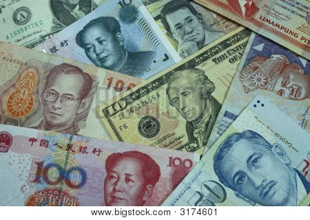 来自世界各地的货币