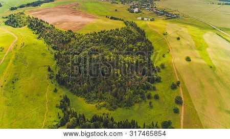 Spruce Forest Near By Coast Of Lake Morskoy Glaz Or Sea Eye, Village Shariboksad, Mari El Republic, 