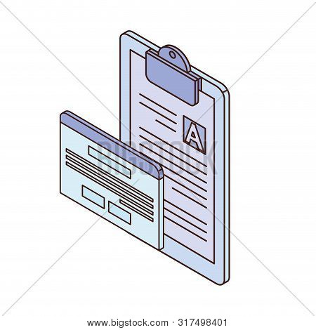 Curriculum Vitae On White Background Vector Illustration Design