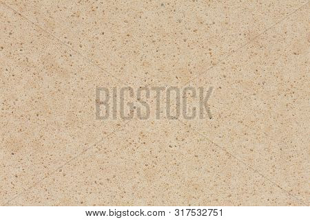 Simple Beige Elegant Synthetic Stone Background On Macro.