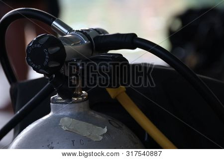 A Group Of People Doing Diving Training In A Swimming Pool In Batang / Central Java, Indonesia, Augu