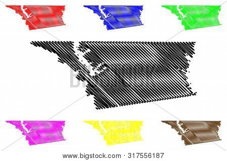 Henderson County, Texas (counties In Texas, United States Of America,usa, U.s., Us) Map Vector Illus
