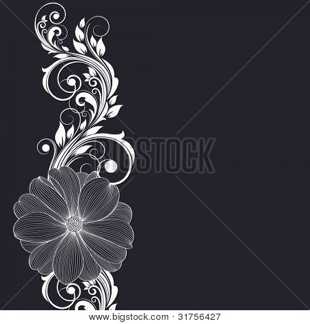 Käsi-piirustus kukka tausta dahlia kukka. Osa design. Vektori esimerkki.