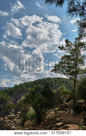 Tazi Canyon In Antalya On Sunny Day