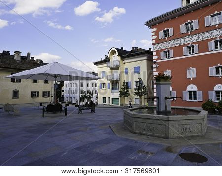 10 August 2019-silvaplana-suisse-view Of The City Of Silvaplana
