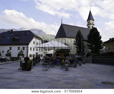 10 August 2019-silvaplana-suisse-view Of The City Of Silvaplana