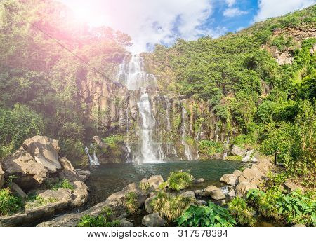 The Basins Of The Aigrettes And Cormoran Waterfalls, La Reunion