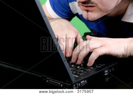 Lavoro uomo con Laptop