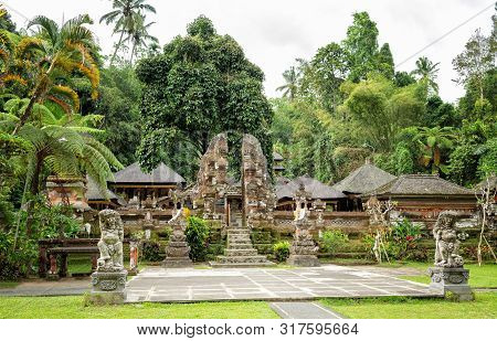 Sacred Gate At The Gunung Kawi Sebatu Temple, Ubud, Bali, Indonesia.