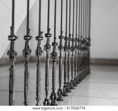 Metal Turnbuckles Fastening Of Cables With Steel