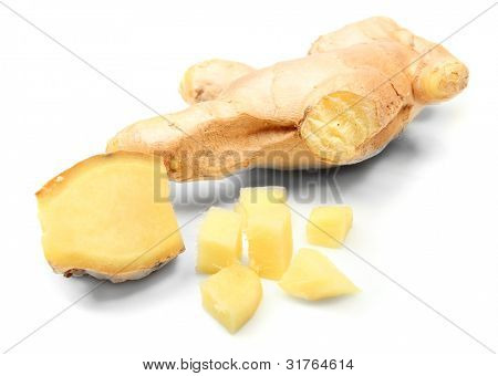 De gember (Zingiber officinale) de wortels worden gebruikt als een remedie voor mannelijke impotentie, voor het verlichten van headach