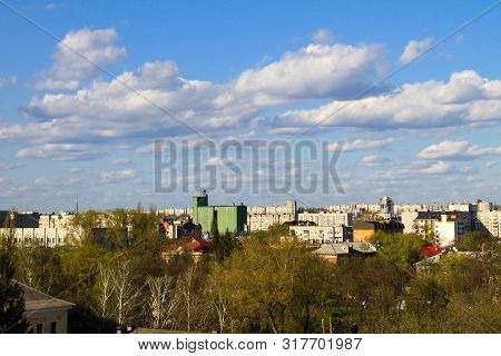 Aerial View On The City Kremenchug In Ukraine