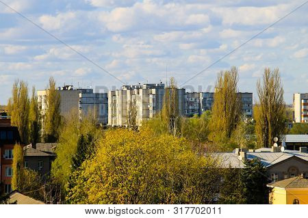 Aerial View On The City Kremenchug In Ukraine