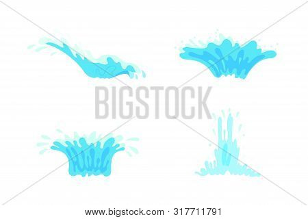 Vector Sea Wave Splash. Ocean Marine Water Element