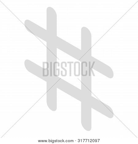 Diez Sign Icon. Isometric Of Diez Sign Vector Icon For Web Design Isolated On White Background