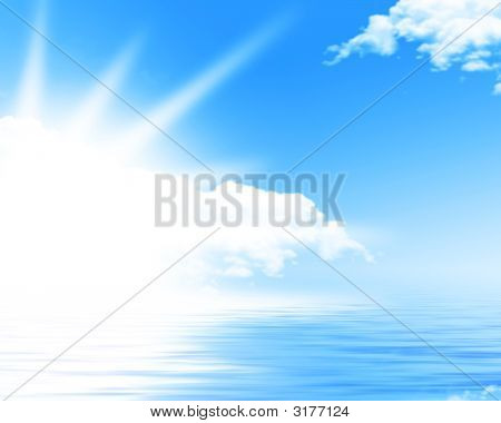 Solopgangen Over havet