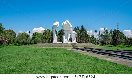 Poti, Georgia - 27.07.2019: War Memorial Monument To The Second World War.