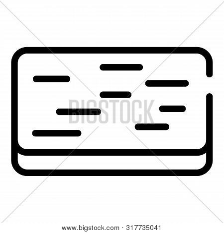 Doormat Icon. Outline Doormat Vector Icon For Web Design Isolated On White Background