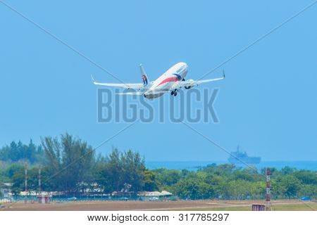 Civil Aircraft At Langkawi Airport, Malaysia