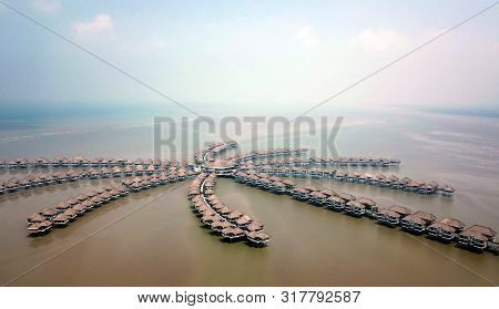 Sepang, Selangor,malaysia- August 18,2019 :aerial View Of Avani Sepang Goldcost Resort. Avani Is A F