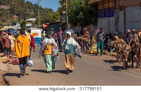 Ethiopian People On The Street, Africa