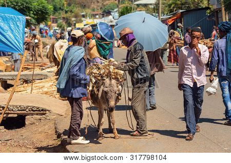 Ethiopian People On The Street, Africa