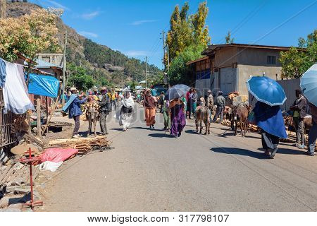 Ethiopian People On The Street, Africa