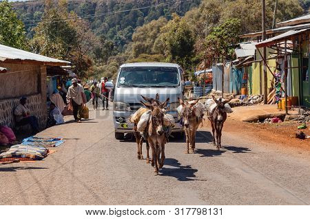 Ethiopian People On The Street, Africa