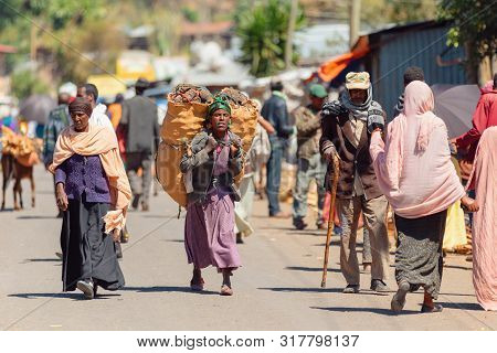 Ethiopian People On The Street, Africa
