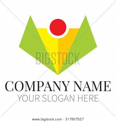 Green Wing Aerial Services Travel Business Logo