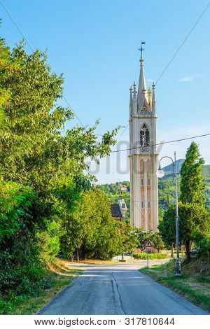 Paduva region, Italy - July, 14, 2019: Catholic cathidral in Padova region, Italy