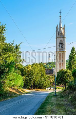 Paduva region, Italy - July, 14, 2019: Catholic cathidral in Padova region, Italy