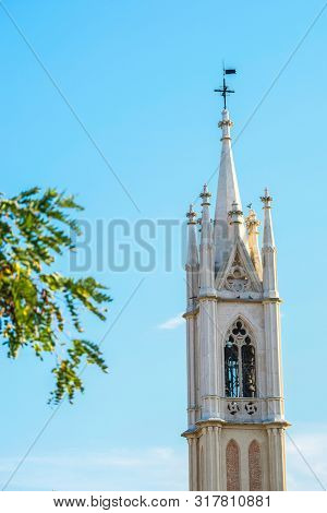 Paduva region, Italy - July, 14, 2019: Catholic cathidral in Padova region, Italy