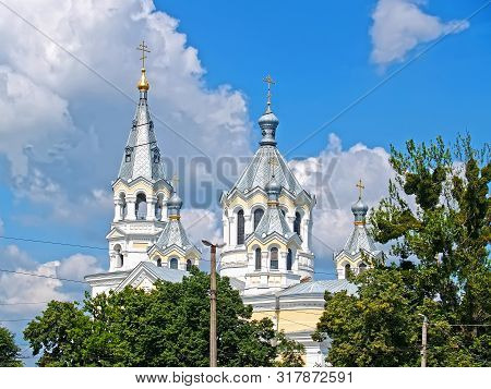 Spaso-transfiguration Cathedral In The Summer. Zhytomyr, Ukraine.