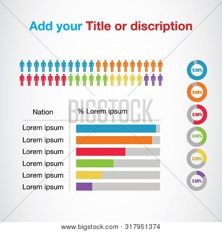 Modern Info Graphic With Statistics Vector Illustration