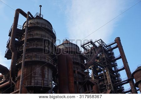 Vitkovice Steel Industrial Buildings From Ostrava