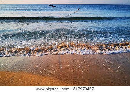 Bulgarian Black Sea In Ravda Village