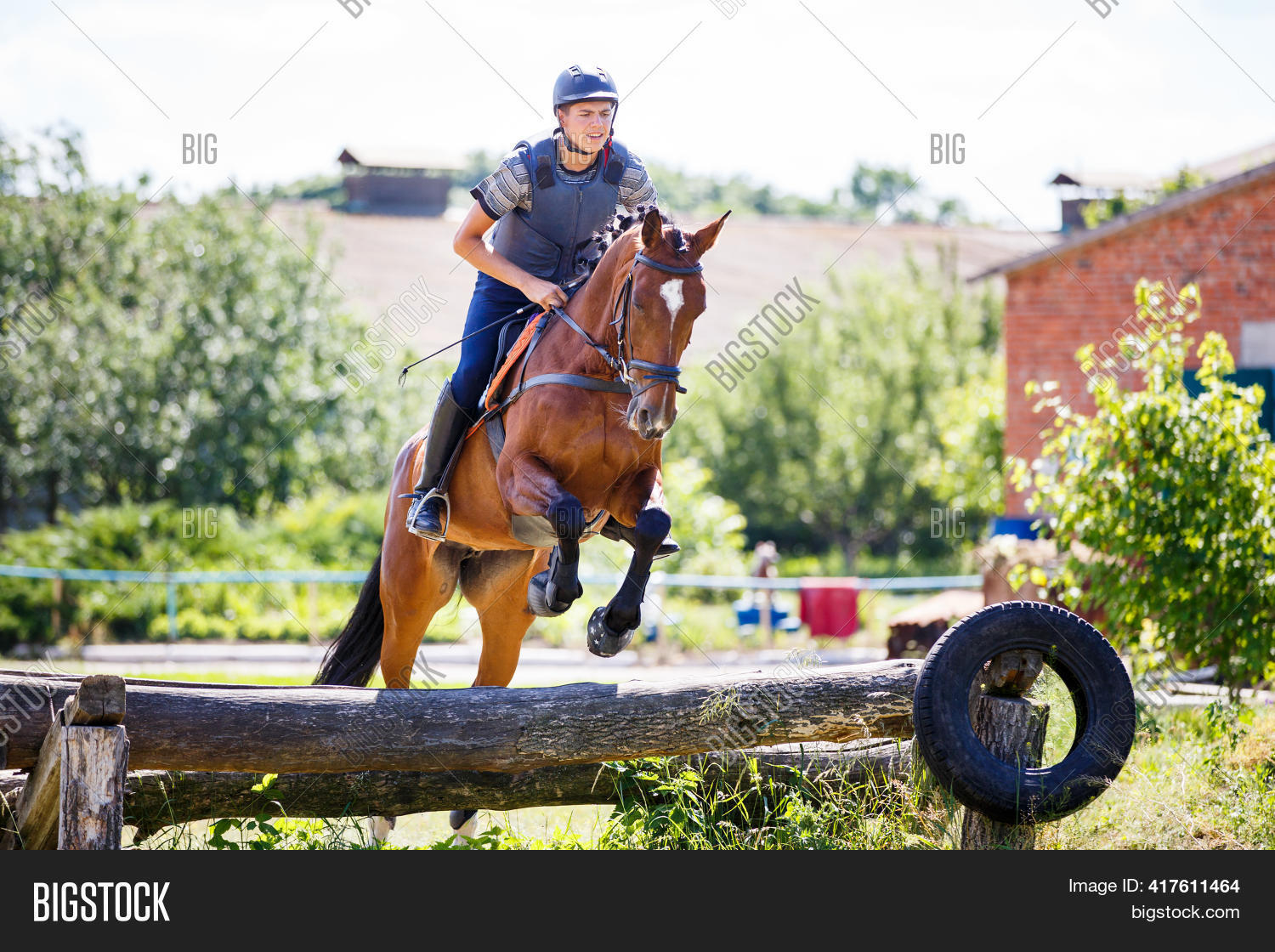 Rider Jumps Horse Over Image & Photo (Free Trial) Bigstock