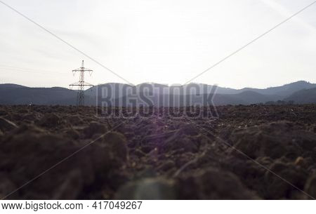 Energy Supply With A 380 Kv Power Line And Power Pole