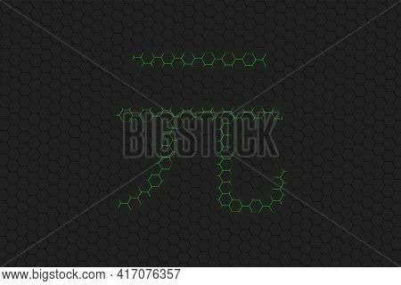 Taiwan Dollar, Twd Dollar Currency Nt$, Monetary Currency Symbol, Green Hexagon