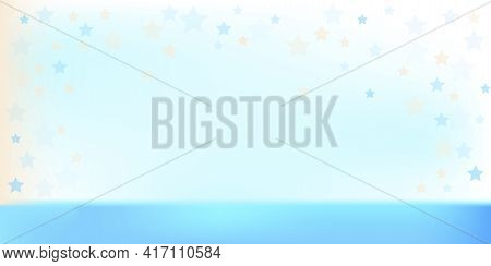 Banner For Celebration Design. Blue Abstract Background. Stock Image. Vector Illustration. Eps 10.