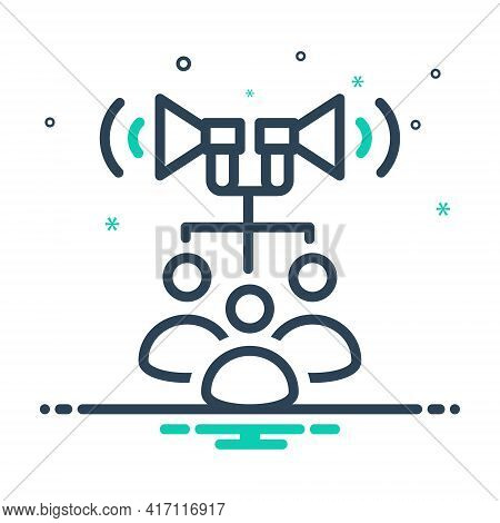 Mix Icon For Public-relations Public Relations  Management Publicity Sustainable