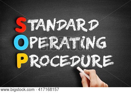 Sop - Standard Operating Procedure Acronym On Blackboard